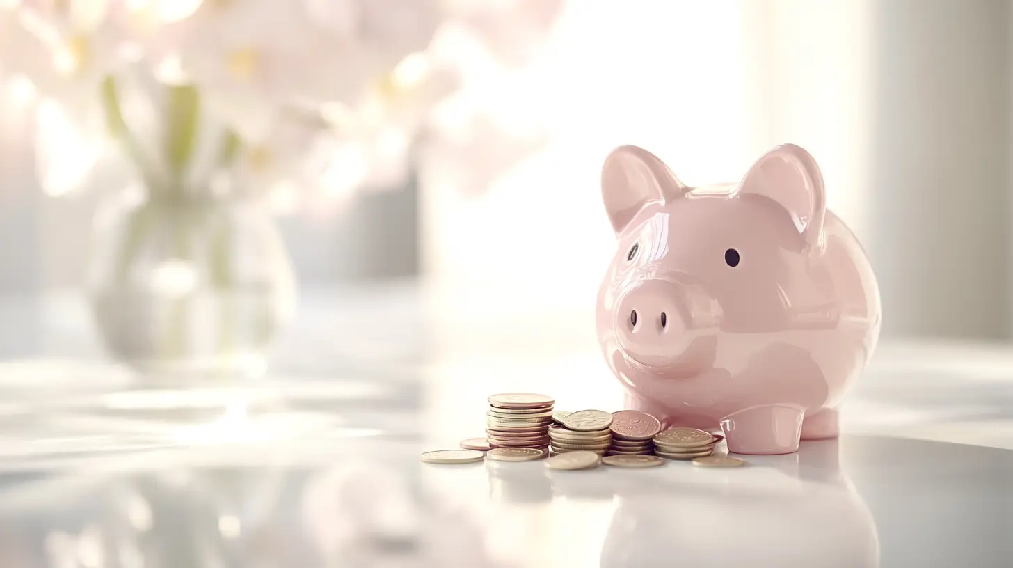 piggy bank with coins