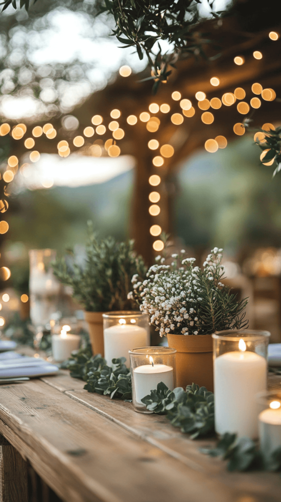 rustic wedding decor on a budget