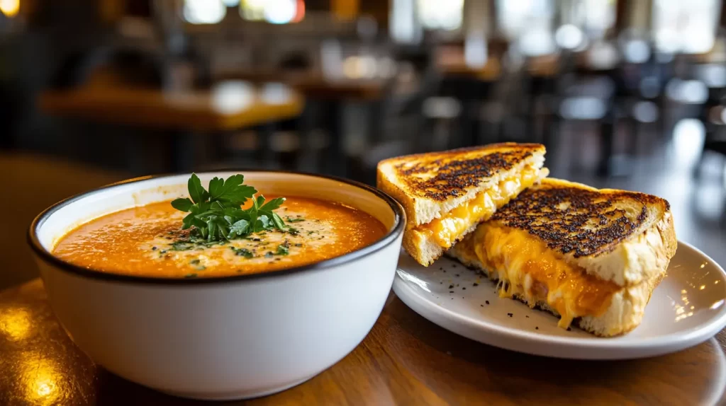 soup and grilled cheese 