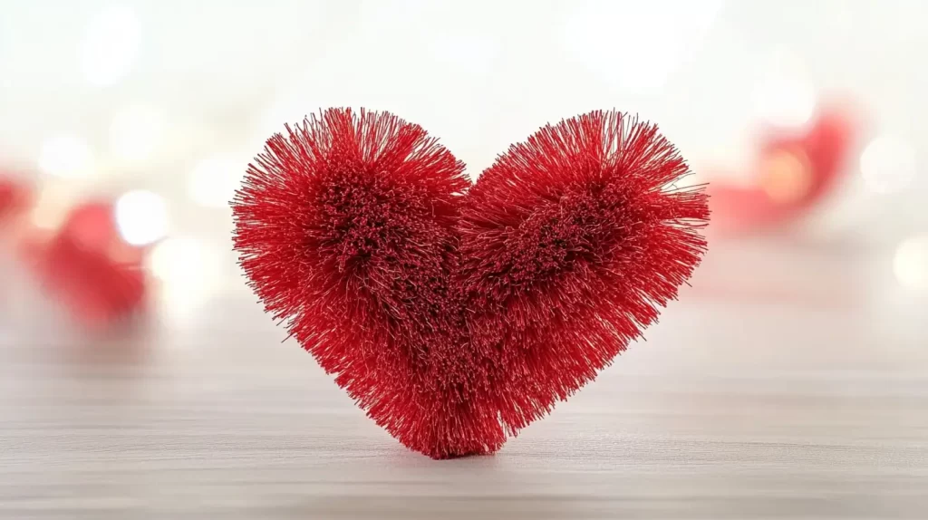 pipe cleaner heart, cheap valentine crafts