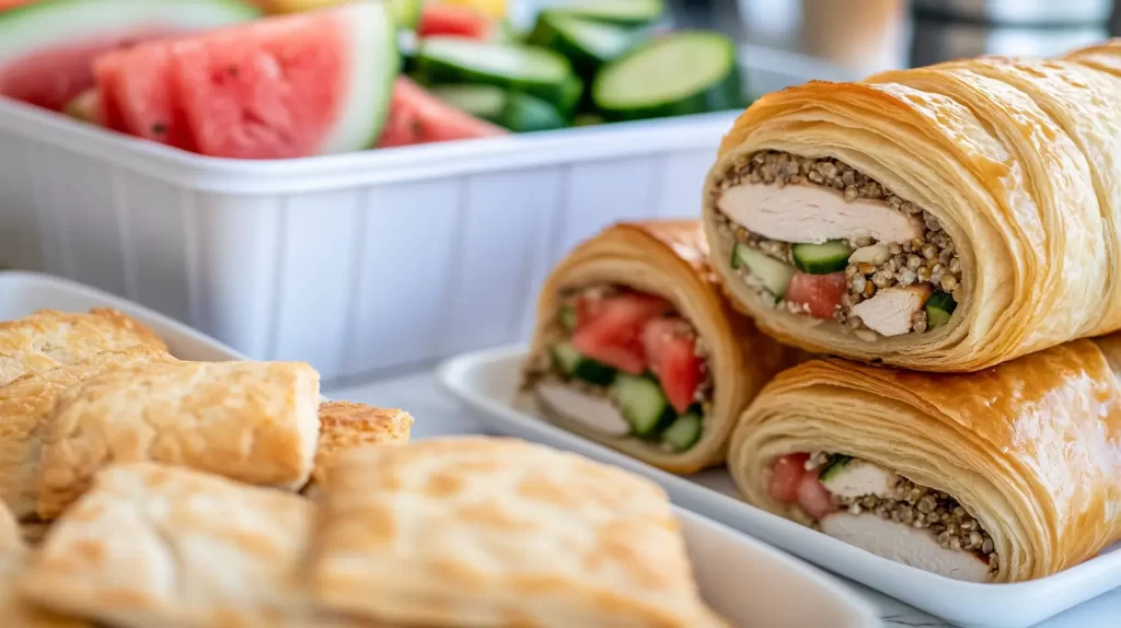 wraps and watermelon