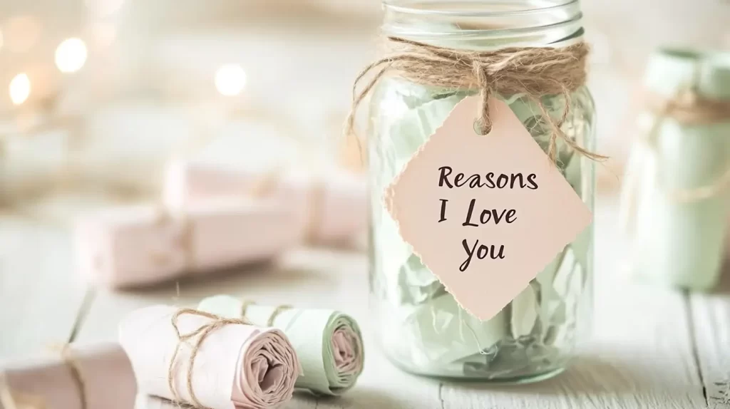 mason jar reasons I love you