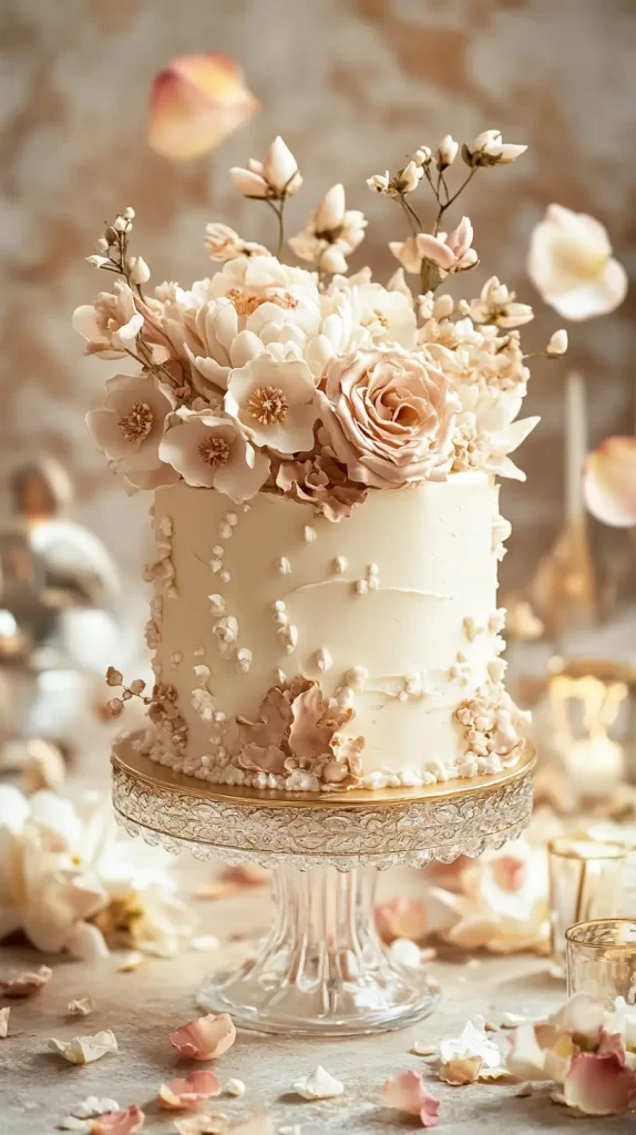formal wedding cake, old money wedding aesthetic