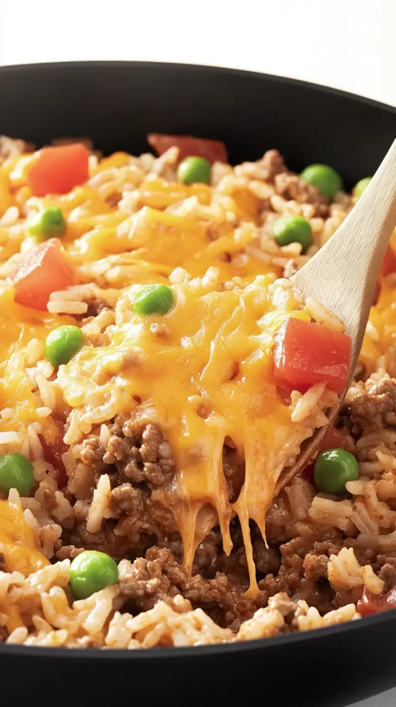 rice and beef and cheese cheap family dinners