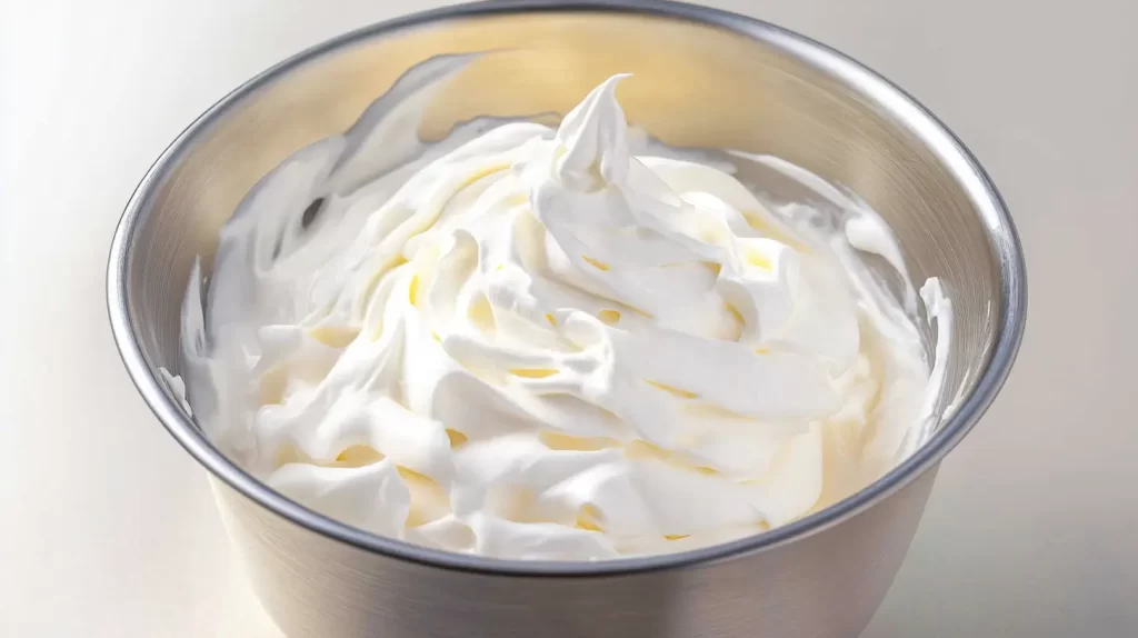 homemade whipped cream