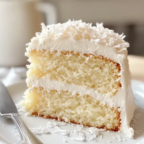 coconut cake slice