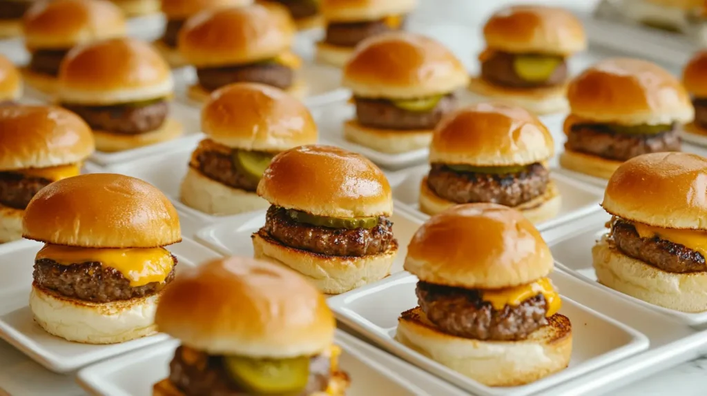 mini cheeseburger sliders
