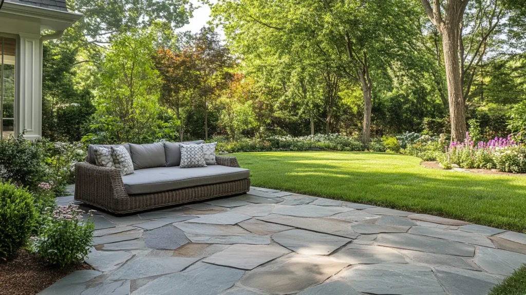 flagstone patio
