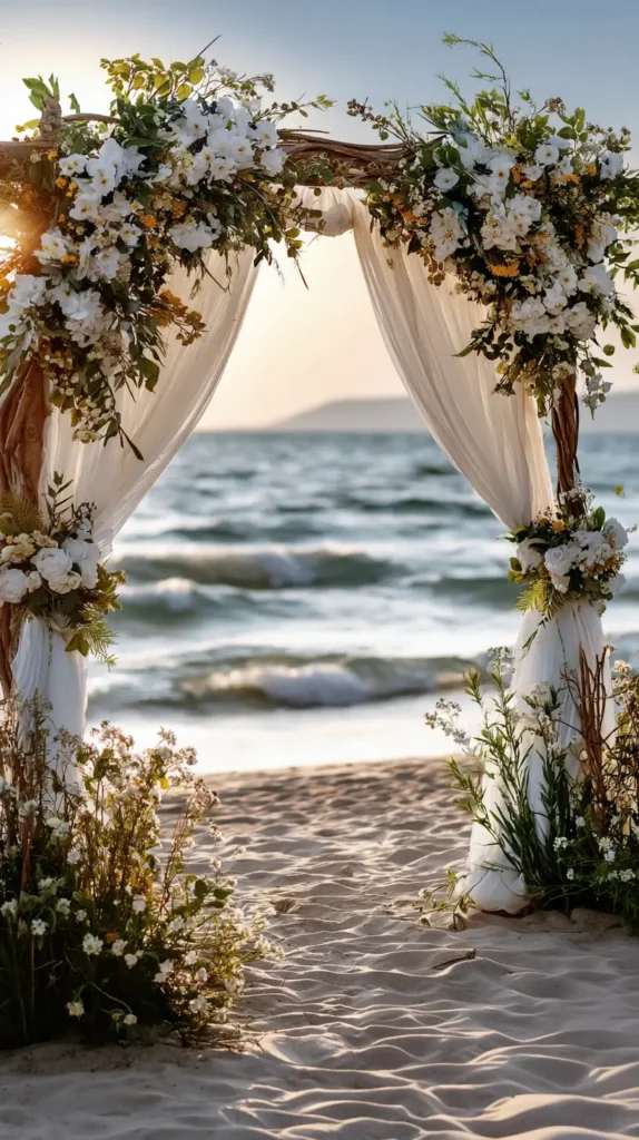 beach wedding arch