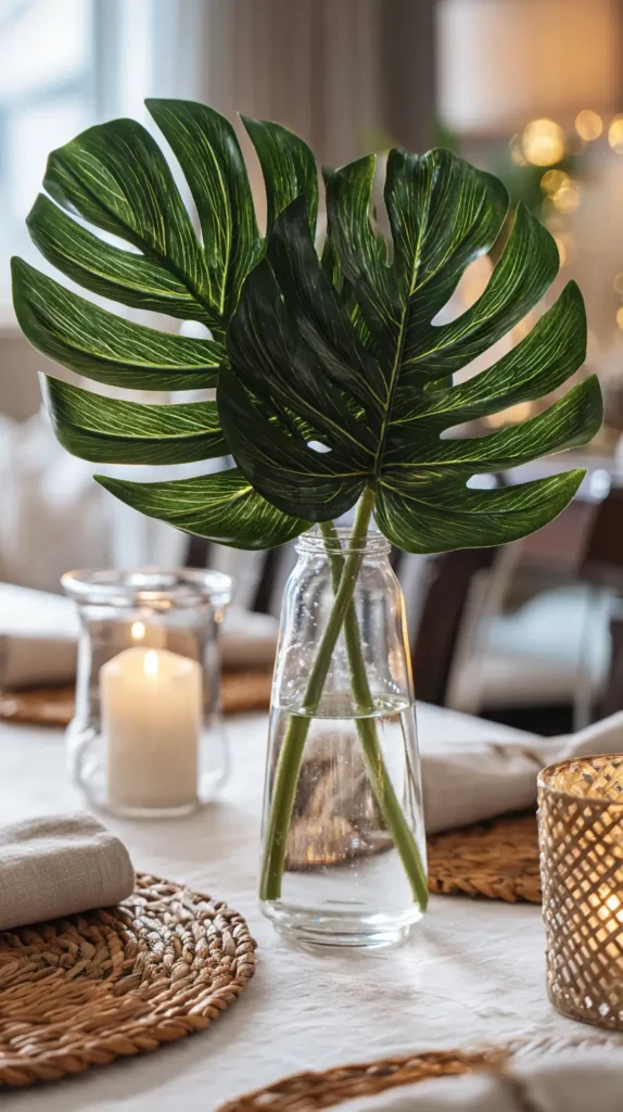 centerpiece of greenery