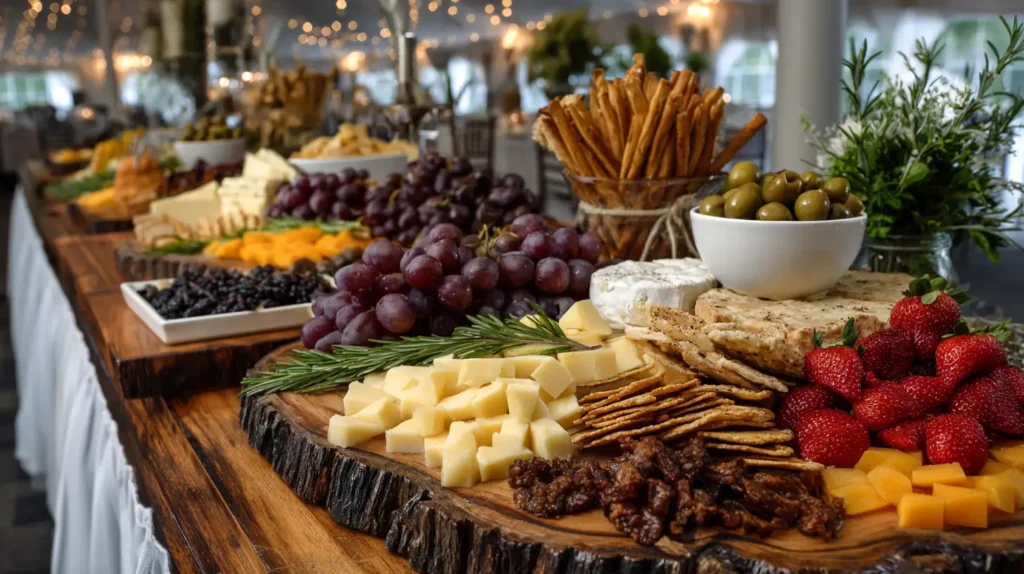 grazing table ideas wedding reception