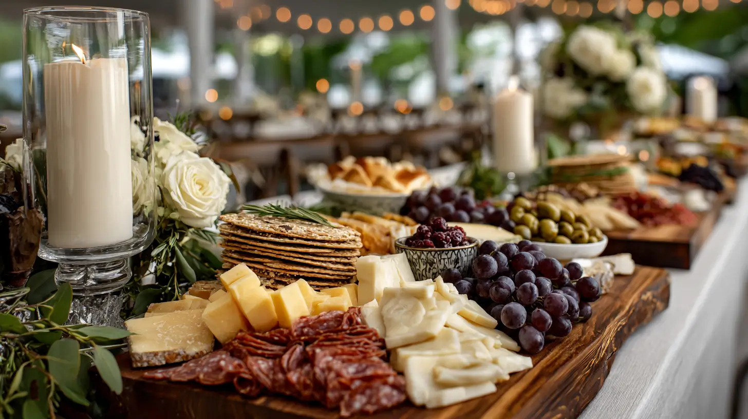 grazing table ideas wedding reception