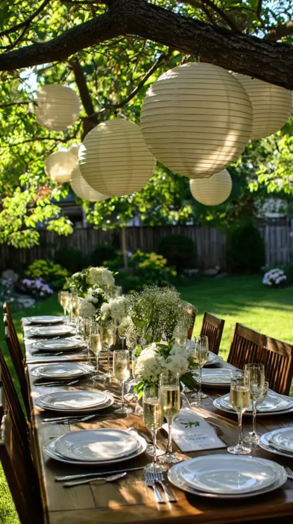 garden party set-up