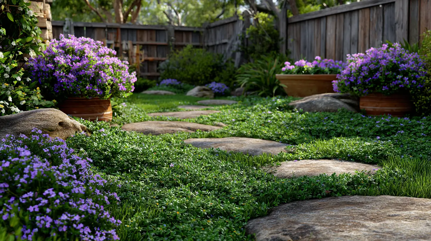 no grass backyard