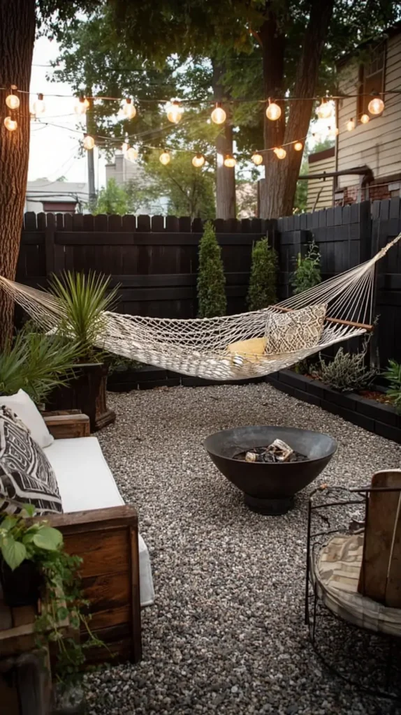 hammock, backyard zones, seating