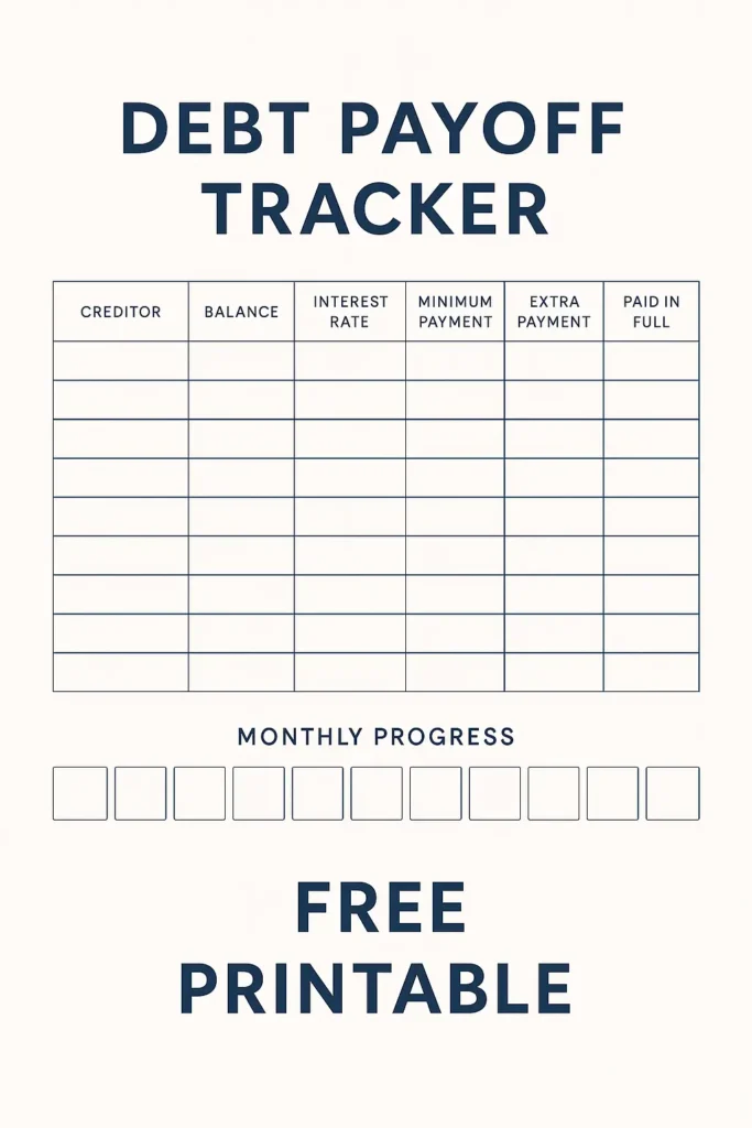 debt payoff tracker
