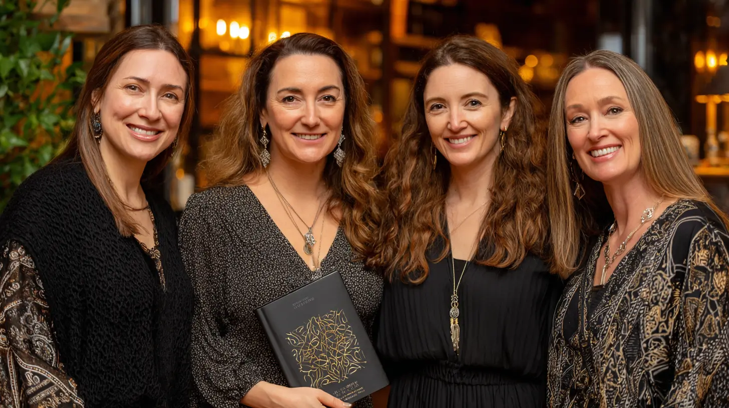 four women standing together