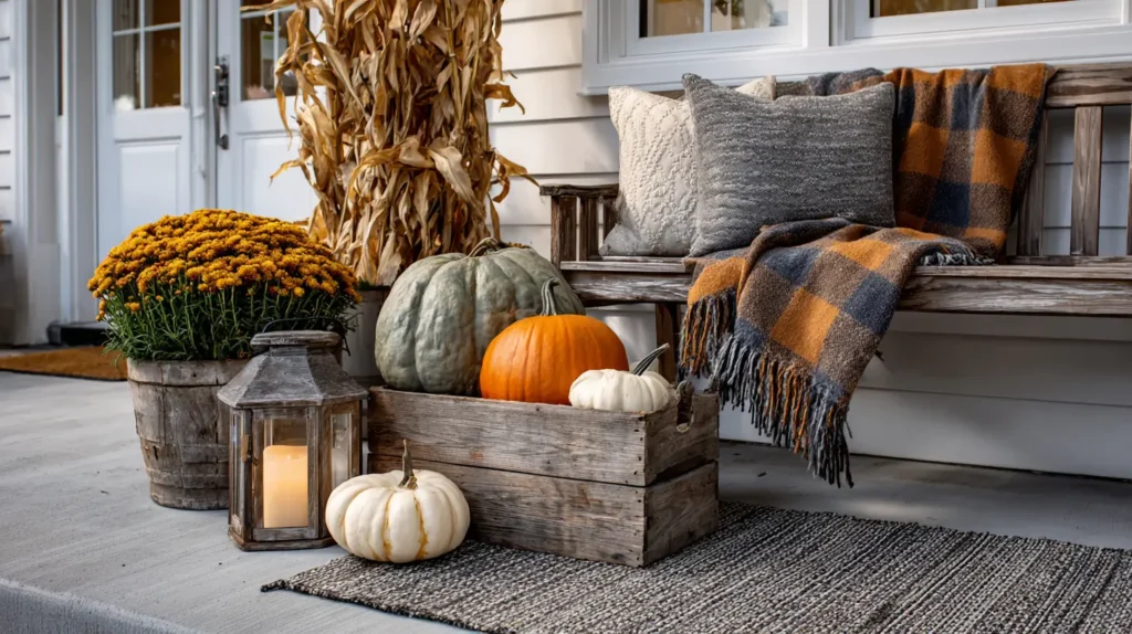 fall front porch decor
