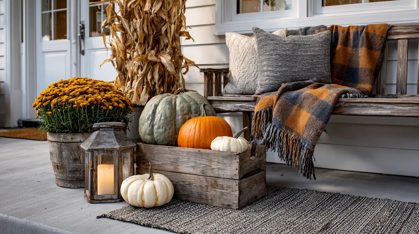 fall front porch decor