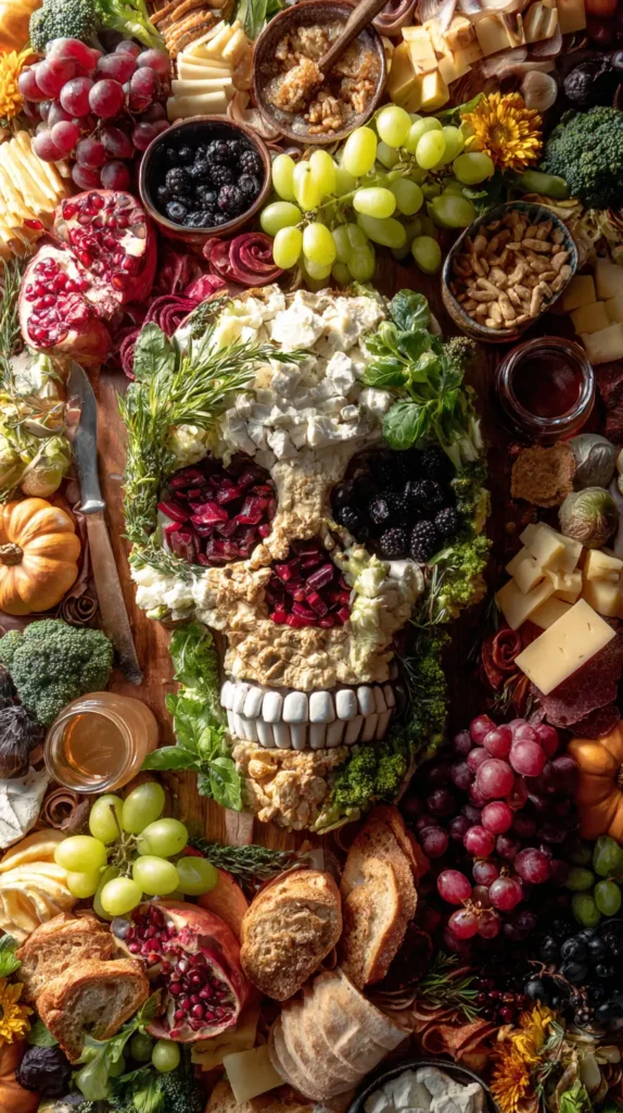 skull charcuterie board