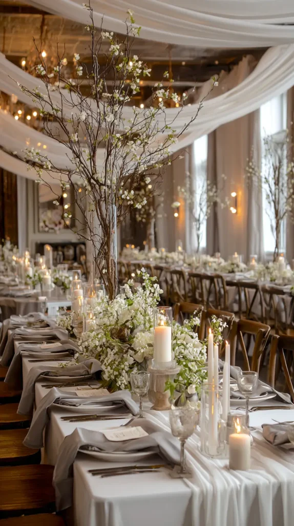 winter wedding decor