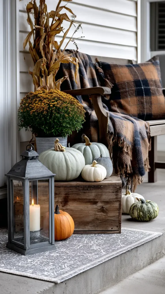 fall front porch decor