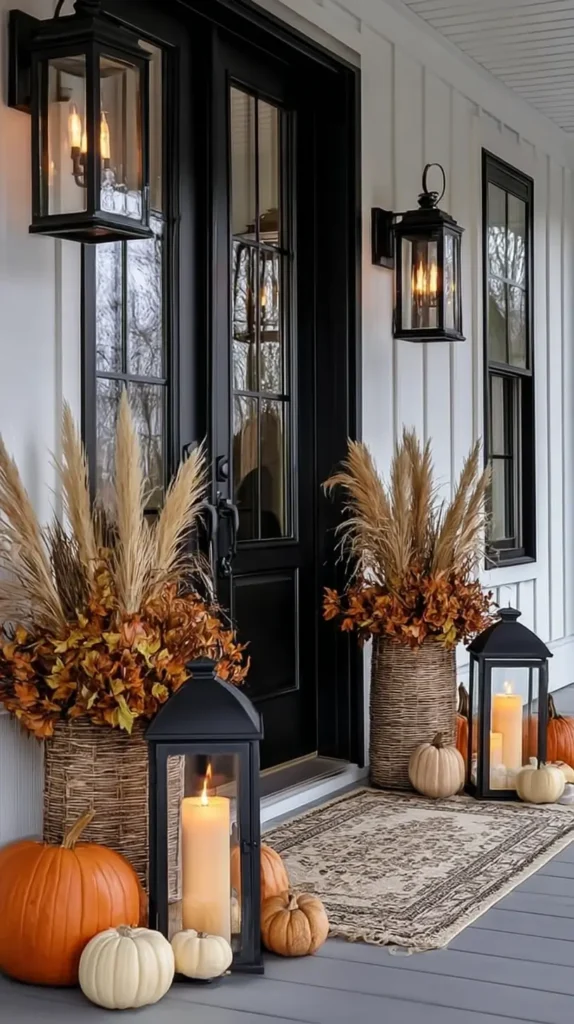 fall front porch decor