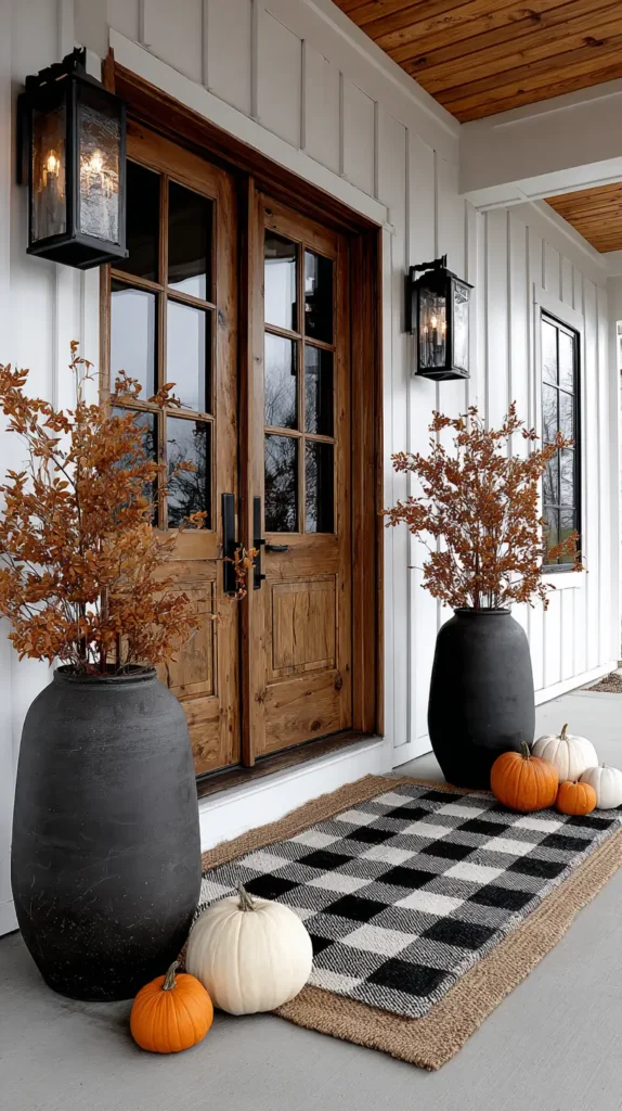 fall front porch decor