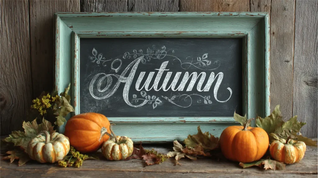 handpainted and chalked wooden sign, autumn, fall crafts to sell 