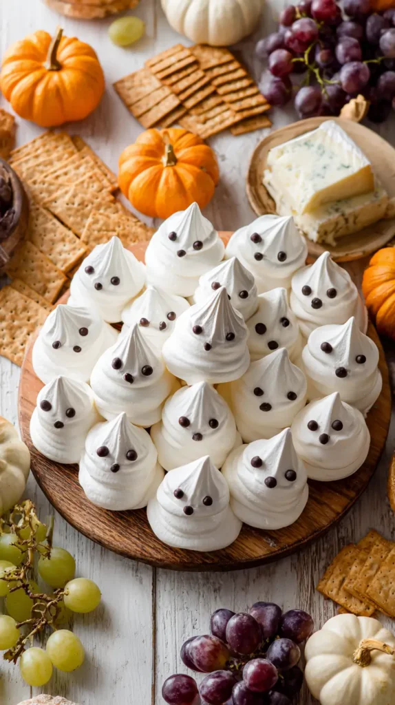 ghost meringues, Halloween grazing table