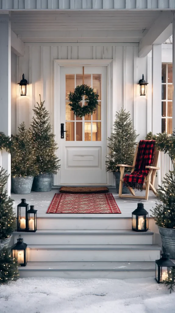 christmas front porch makeover