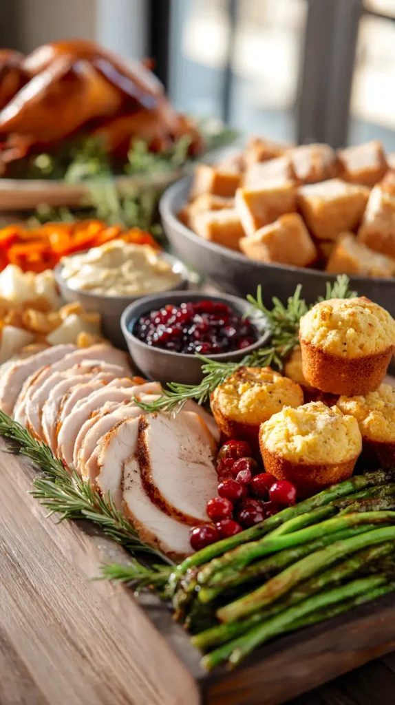 food on a table