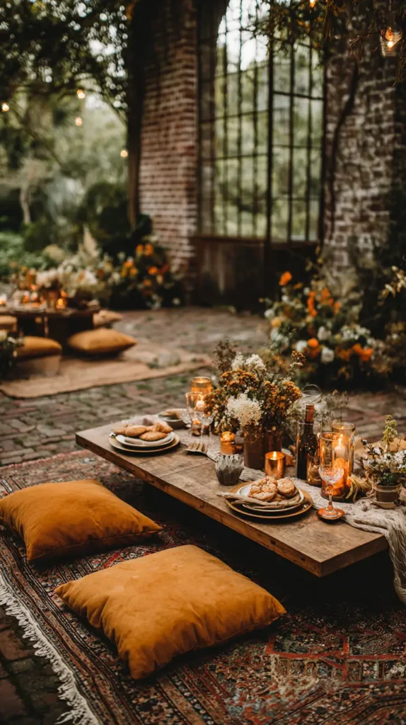 outdoor floor seating
