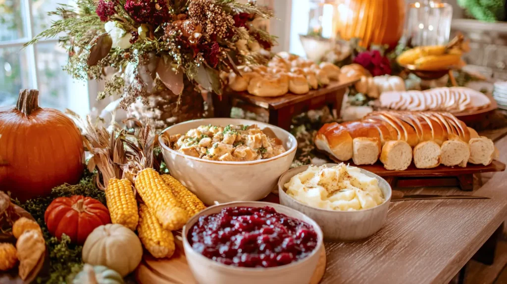 Thanksgiving grazing table charcuterie board
