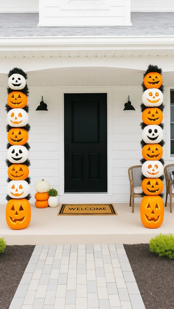 Halloween porch decor