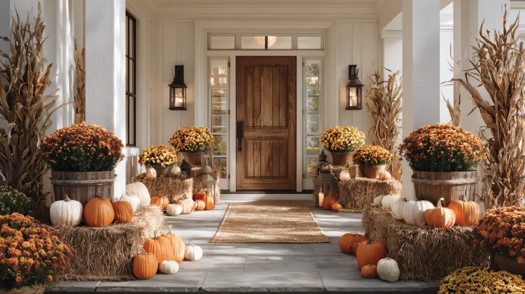 fall porch decor