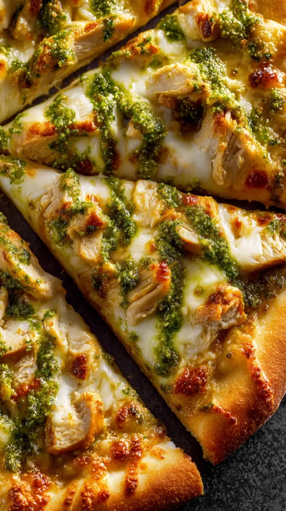 pesto chicken pizza