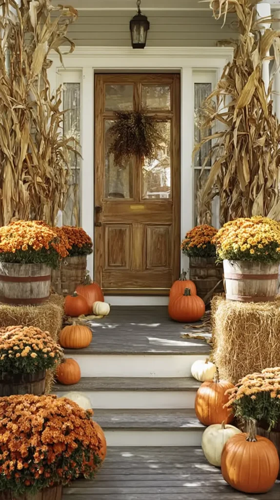 fall porch decor
