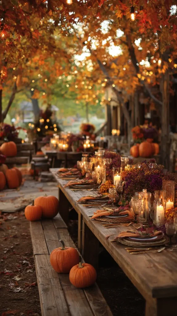 outdoor fall party themes