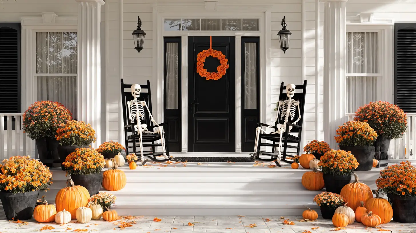 halloween porch decor