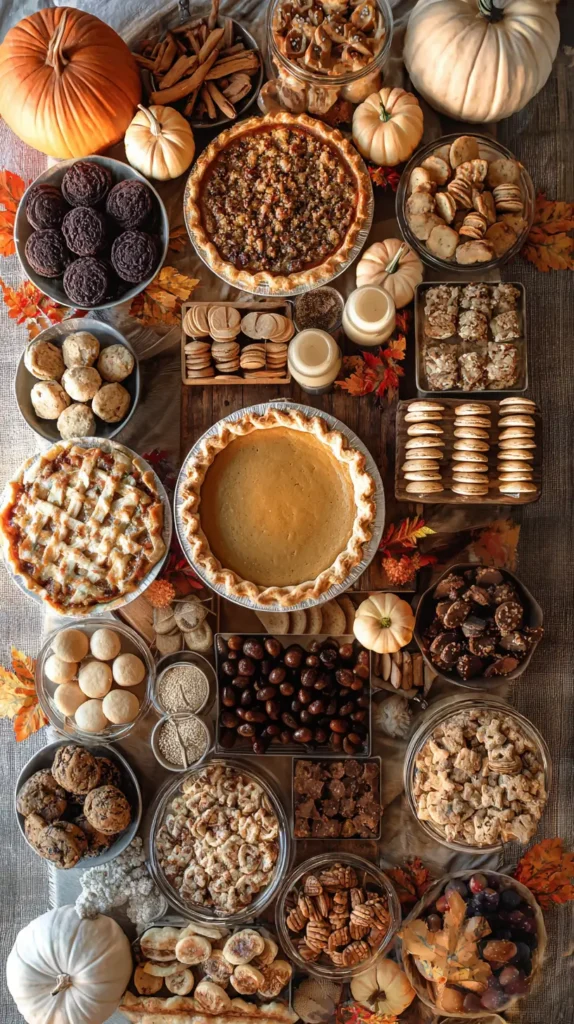 dessert spread