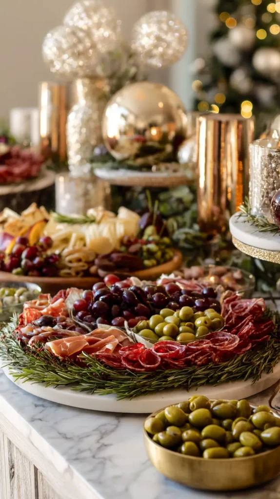 Christmas grazing table