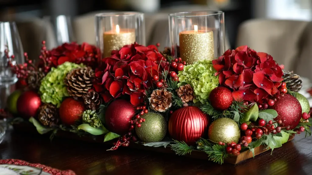 Christmas table centerpieces