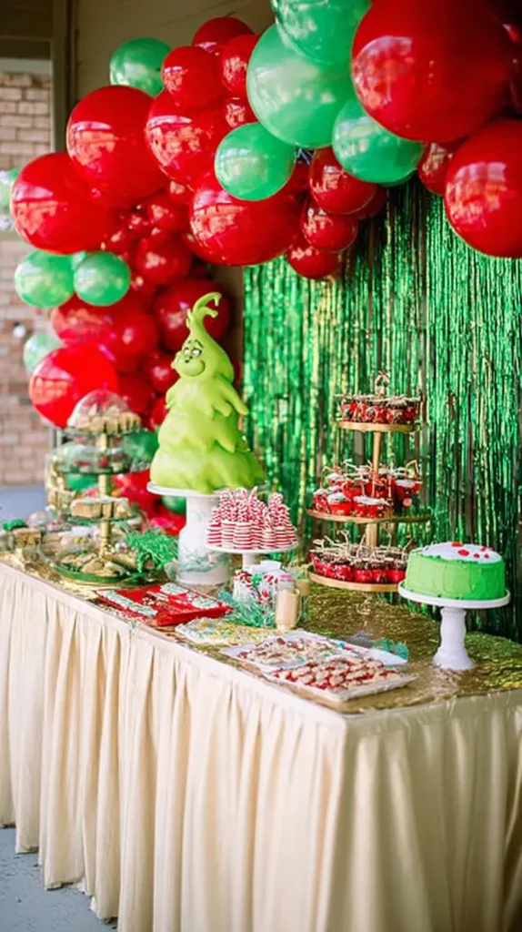 Grinch themed Christmas party