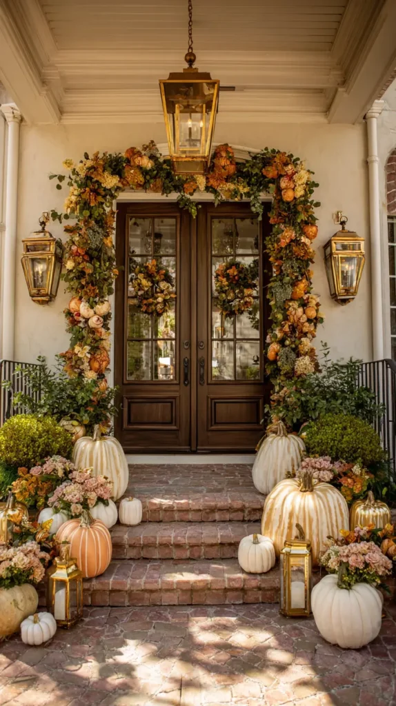 Thanksgiving front porch decor