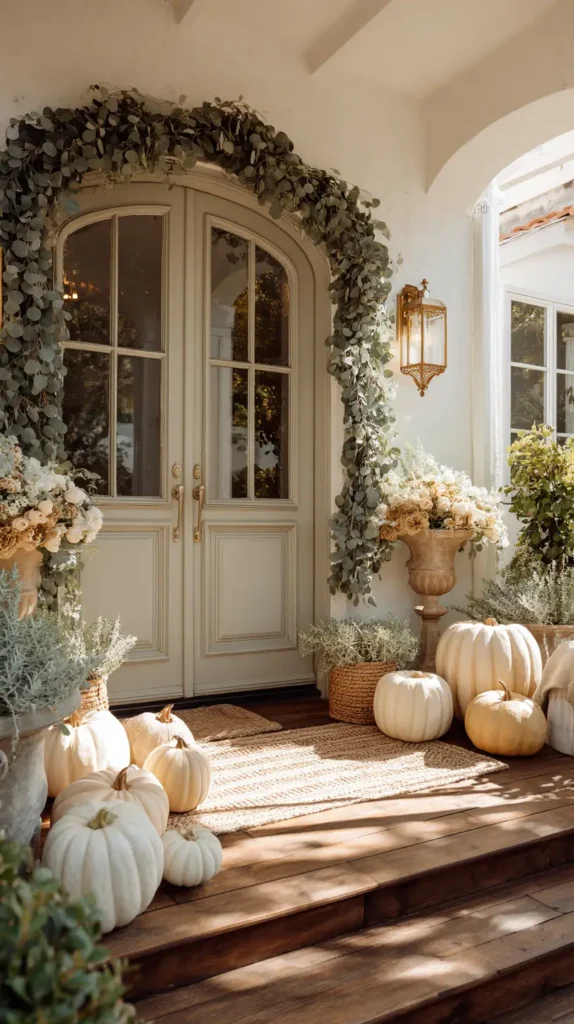 Thanksgiving front porch decor