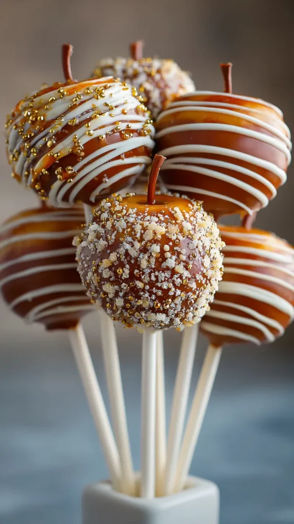 caramel apple cake pops