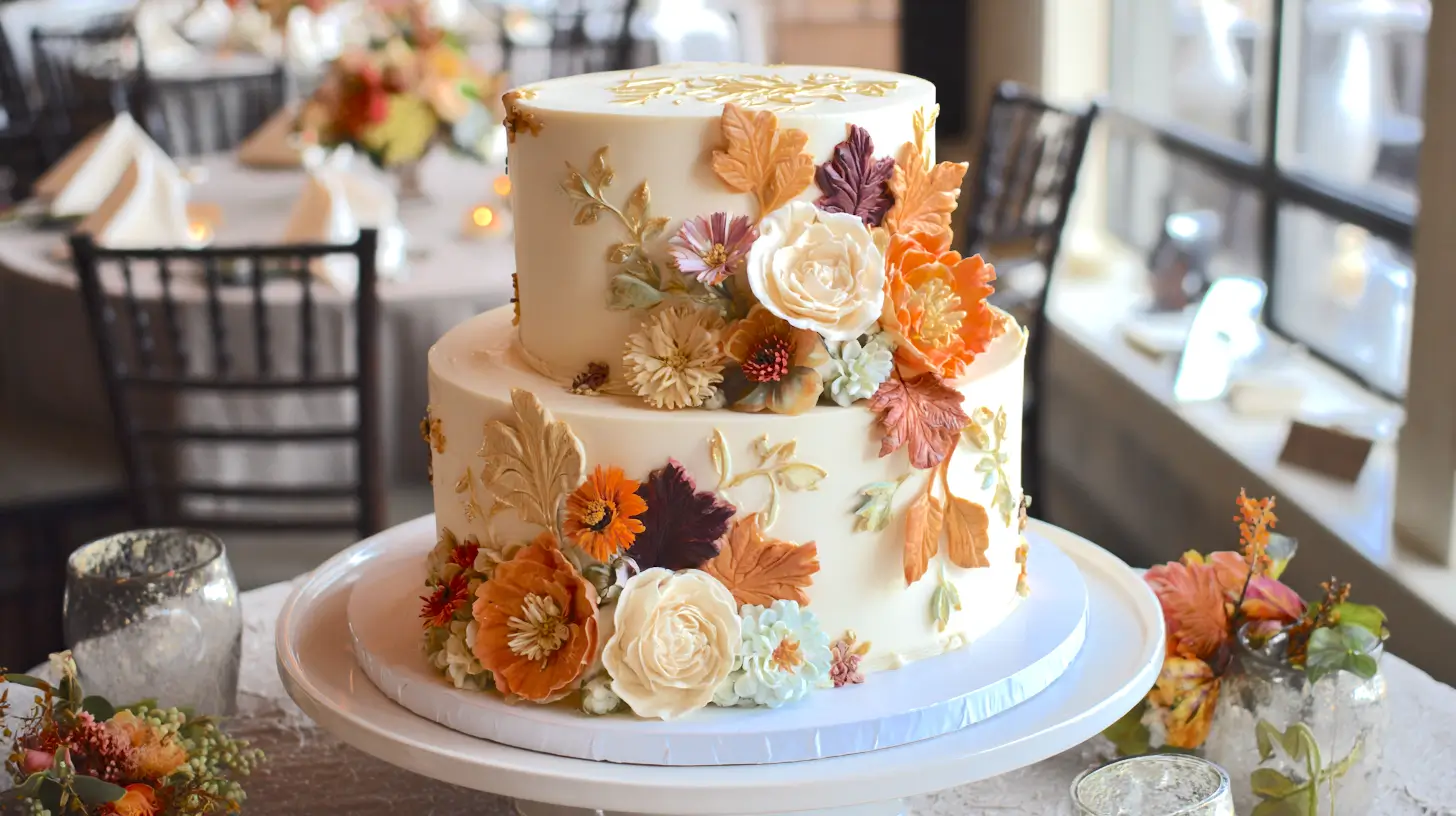 fall wedding cake