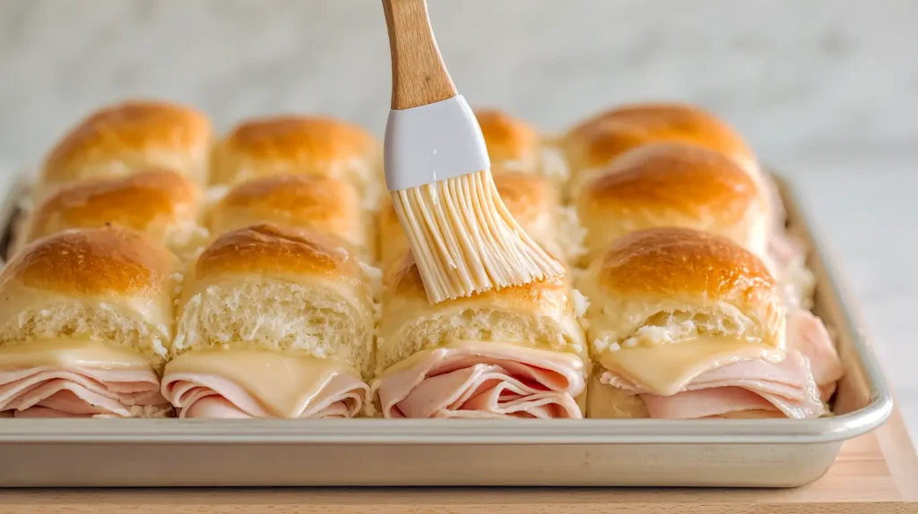 preparing turkey sliders