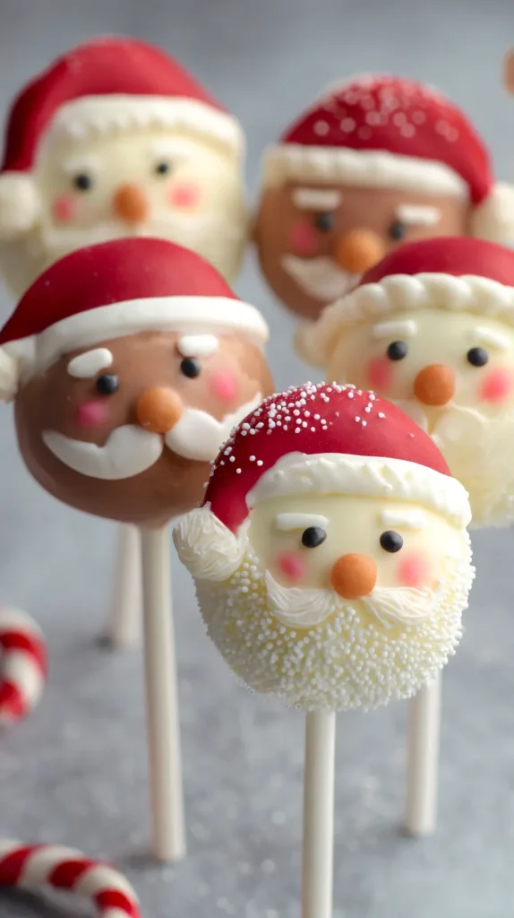 santa cake pops